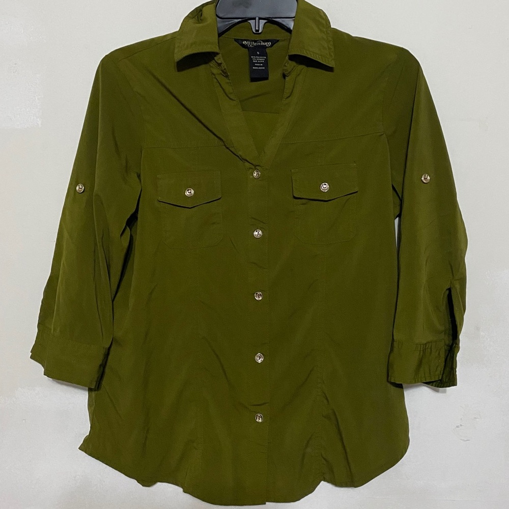 3 for $18 Long-Sleeve Button Down Top